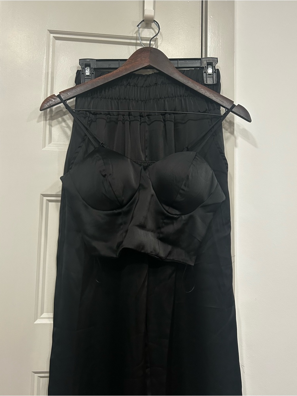 Black Satin Bralette Camisole — Women Intimates & Sleepwear